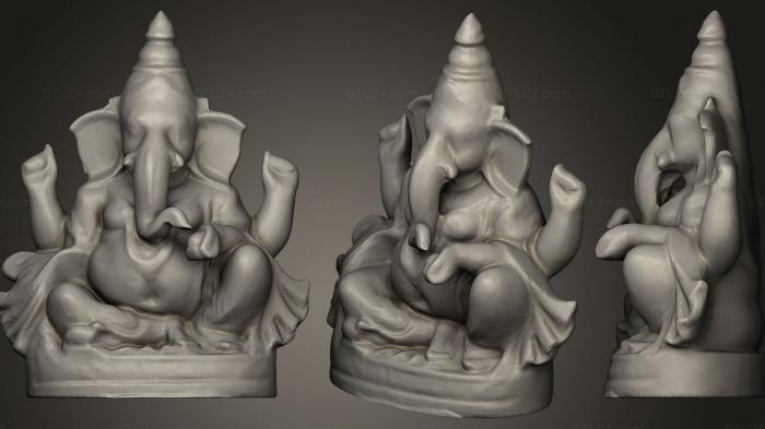Indian sculptures (Ganesh Prini, STKI_0043) 3D models for cnc